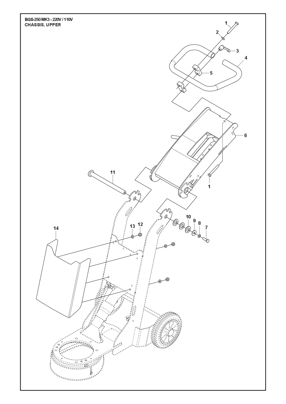 Husqvarna 725250571 onderdelentekening - positie 1