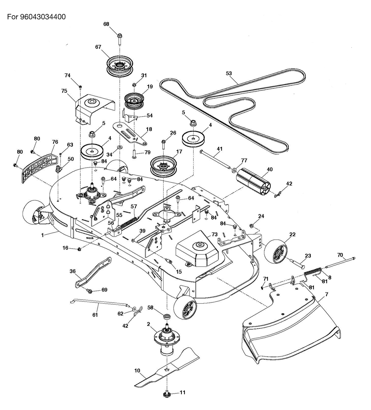 Husqvarna 588813102 onderdelentekening - positie 75