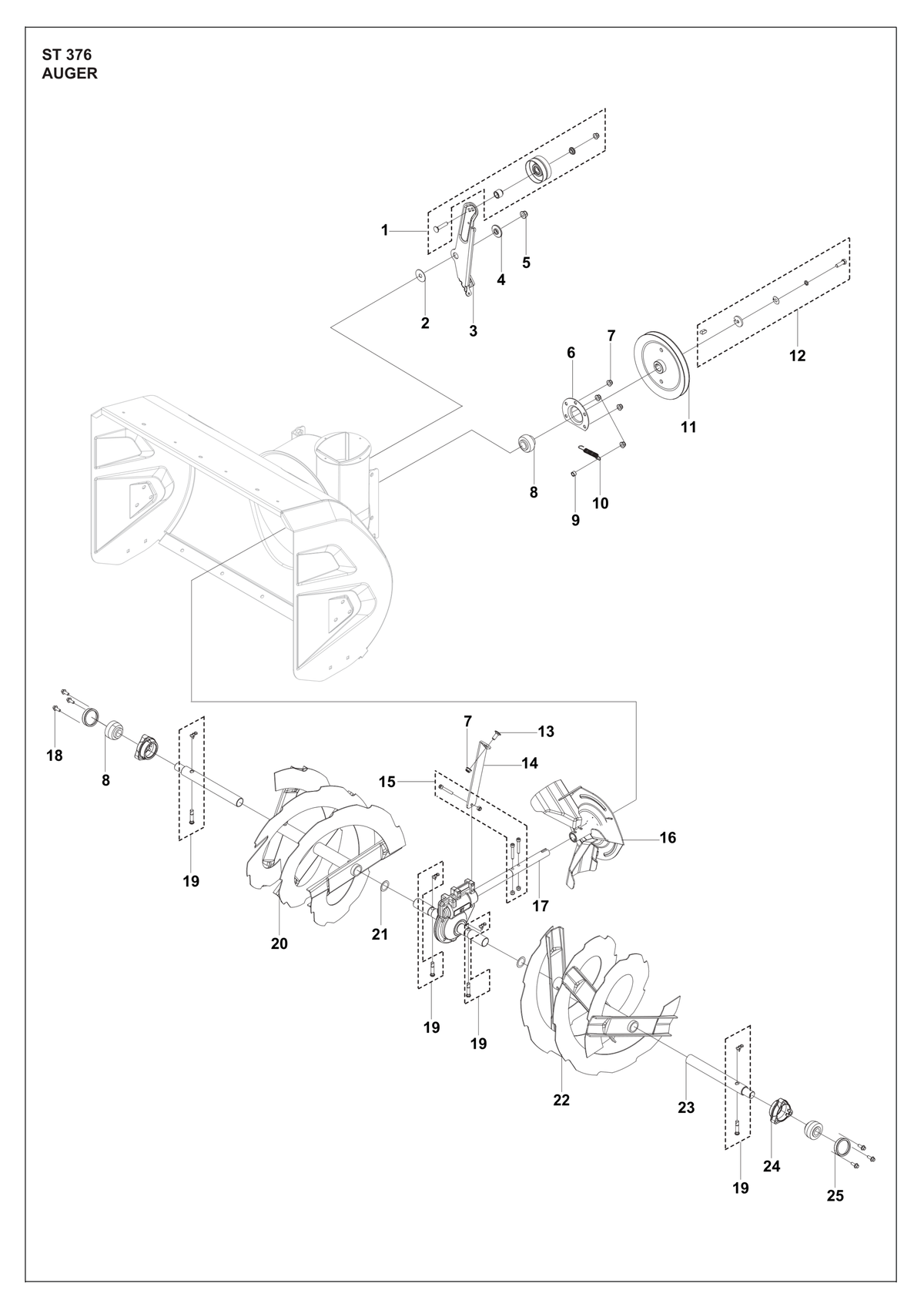 Husqvarna 547725329 onderdelentekening - positie 14