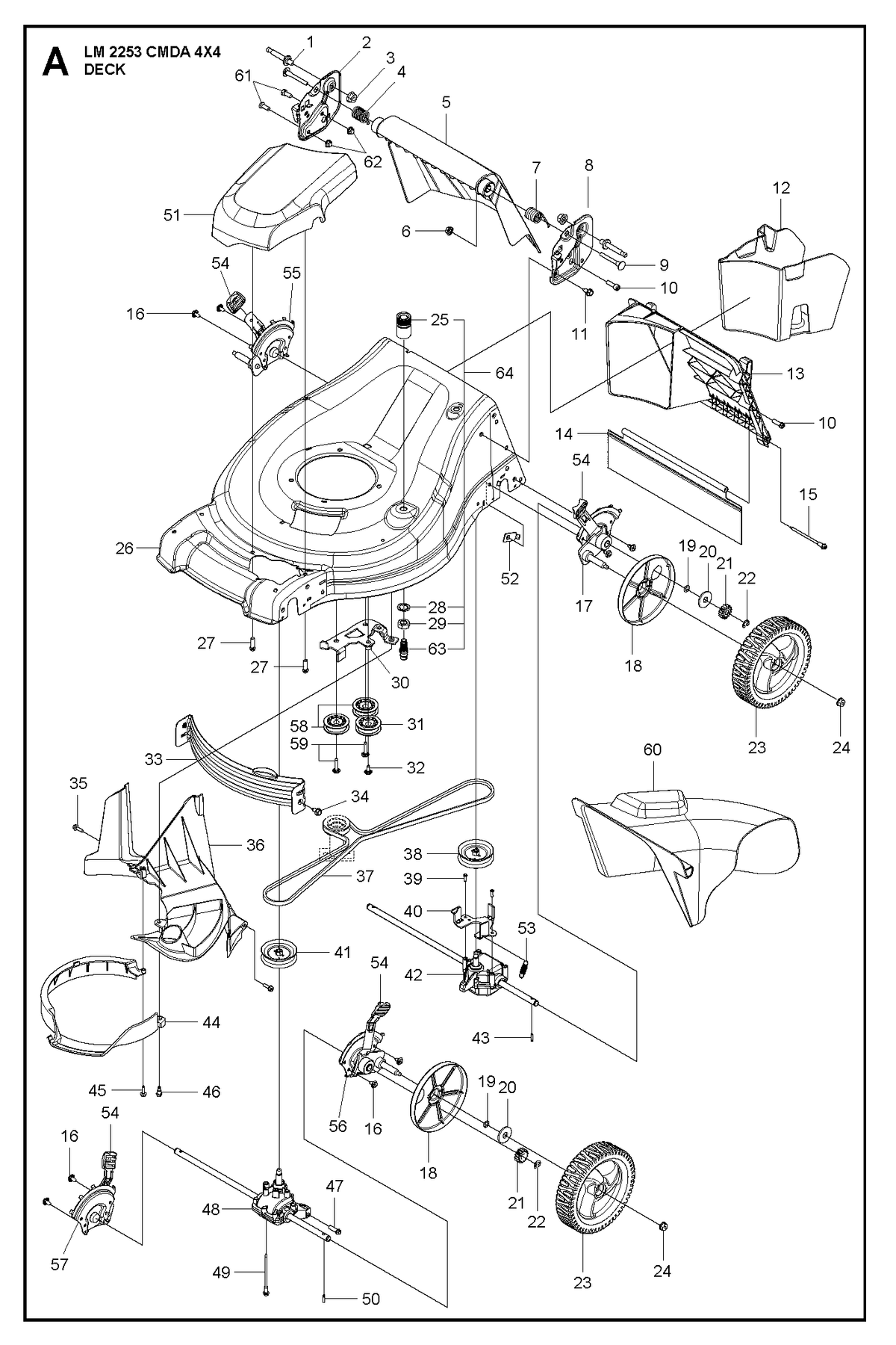 Husqvarna 586560401 onderdelentekening - positie 36