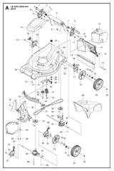 Husqvarna 586560401 onderdelentekening - positie 36