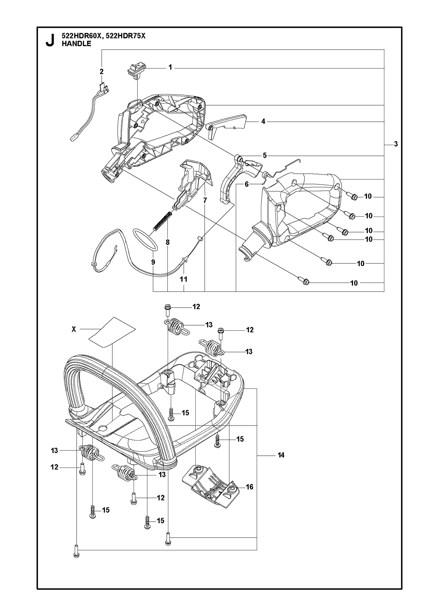 Husqvarna 504089802 onderdelentekening - positie 8