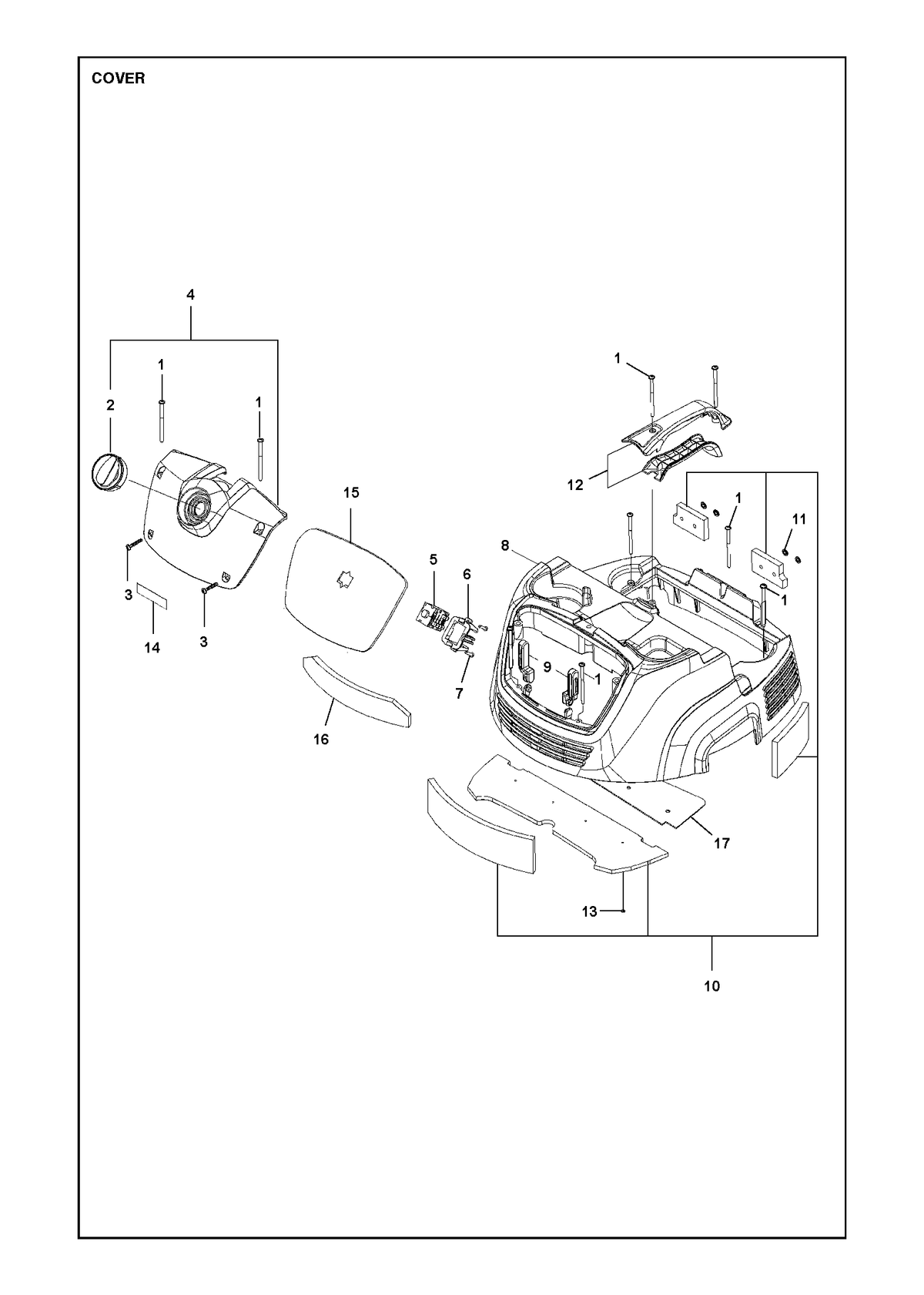 Husqvarna 587135201 onderdelentekening - positie 10