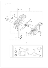 Husqvarna 504887301 onderdelentekening - positie 1