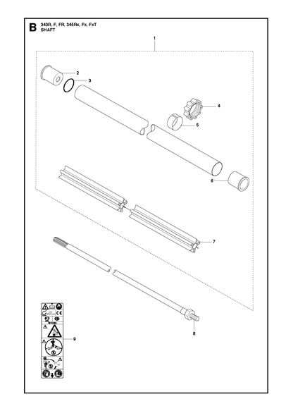 Husqvarna 503924401 onderdelentekening - positie 8
