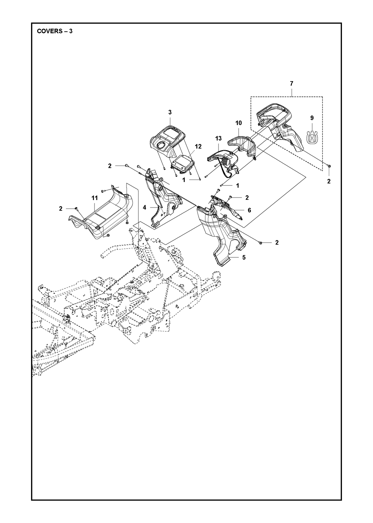 Husqvarna 589495801 onderdelentekening - positie 3