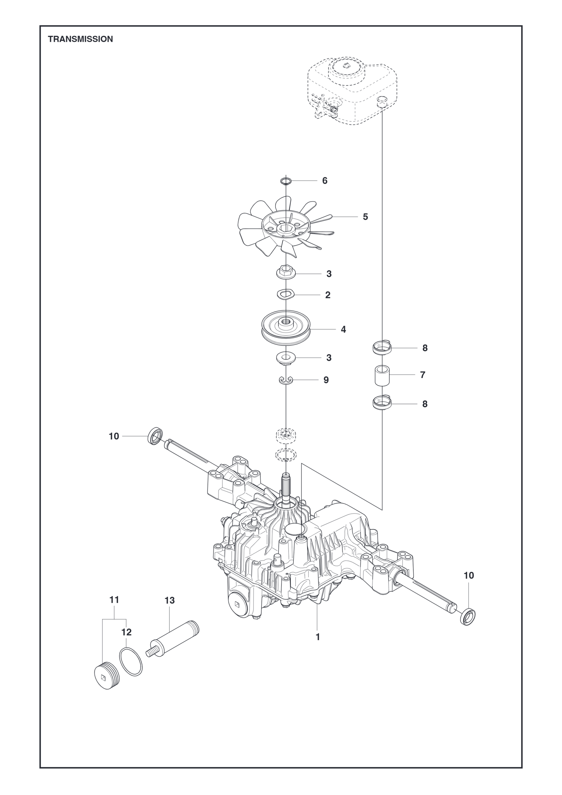 Husqvarna 506987001 onderdelentekening - positie 8