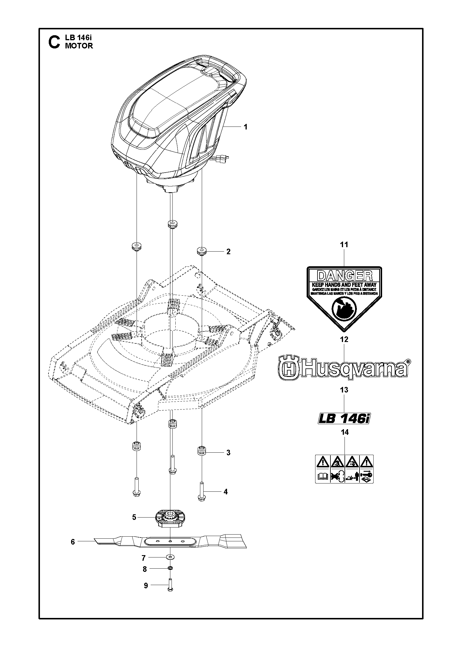 Husqvarna 510770000 onderdelentekening - positie 3