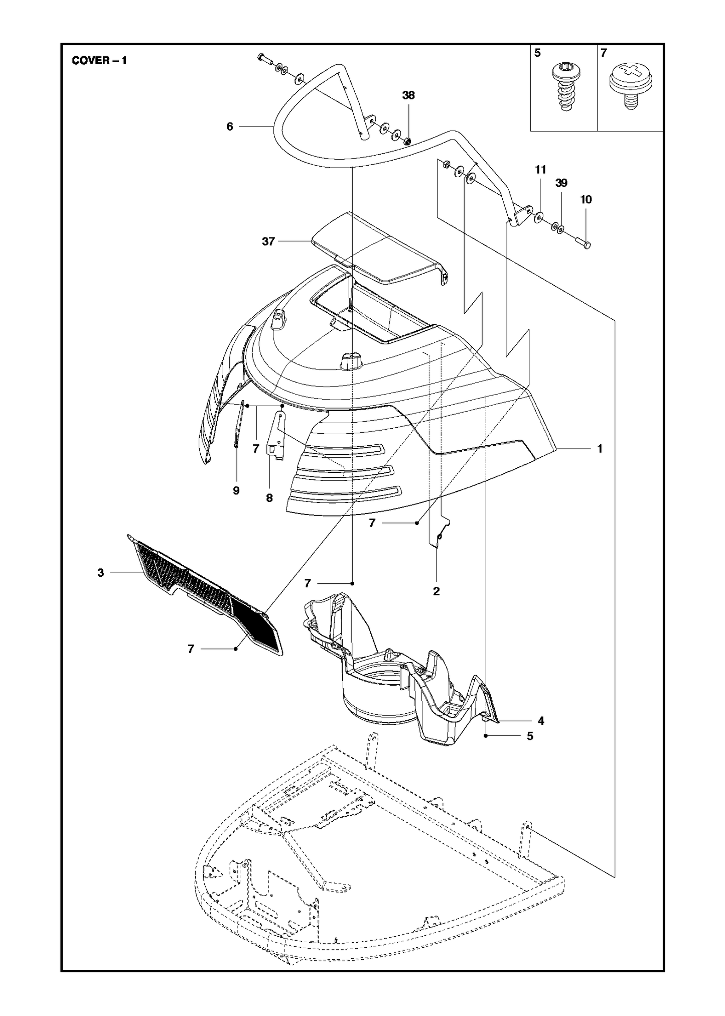 Husqvarna 504101901 onderdelentekening - positie 4