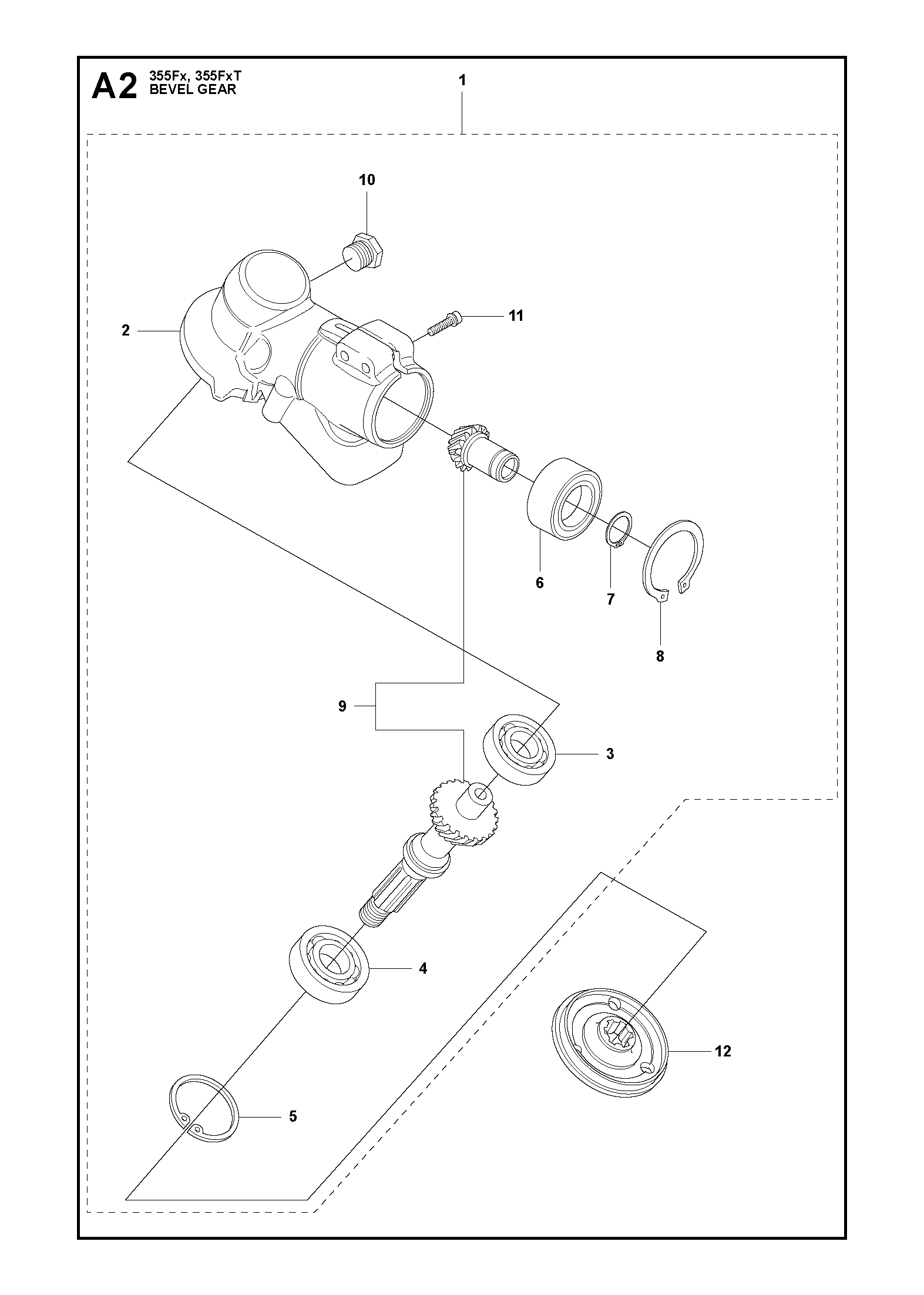 Husqvarna 502434701 onderdelentekening - positie 9