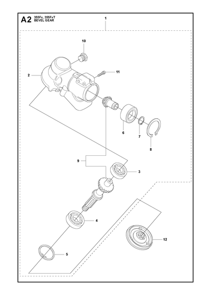 Husqvarna 502434701 onderdelentekening - positie 9