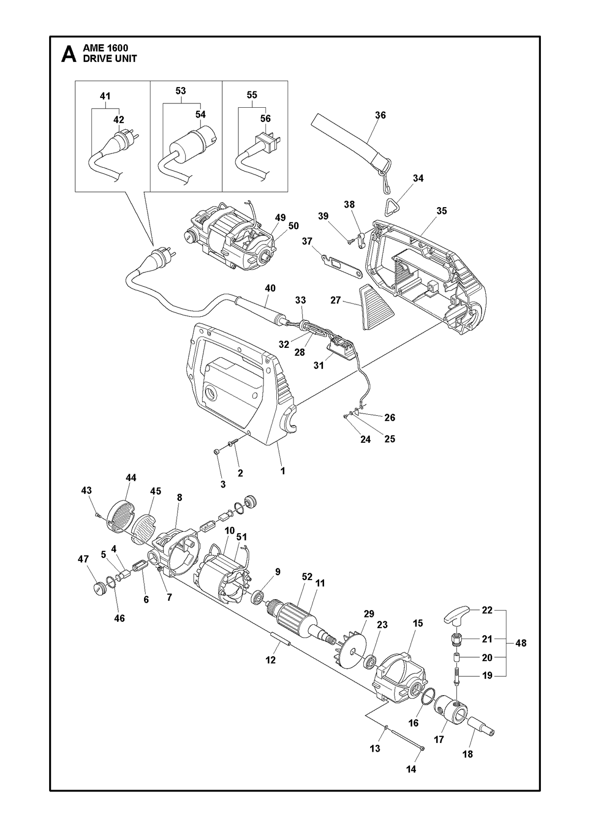 Husqvarna 594635201 onderdelentekening - positie 45