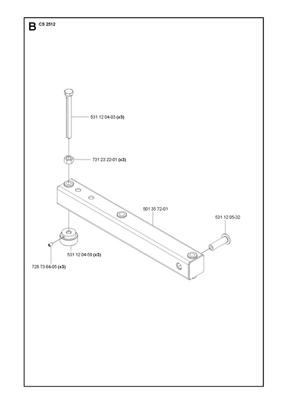 Husqvarna 531120532 onderdelentekening - positie 4