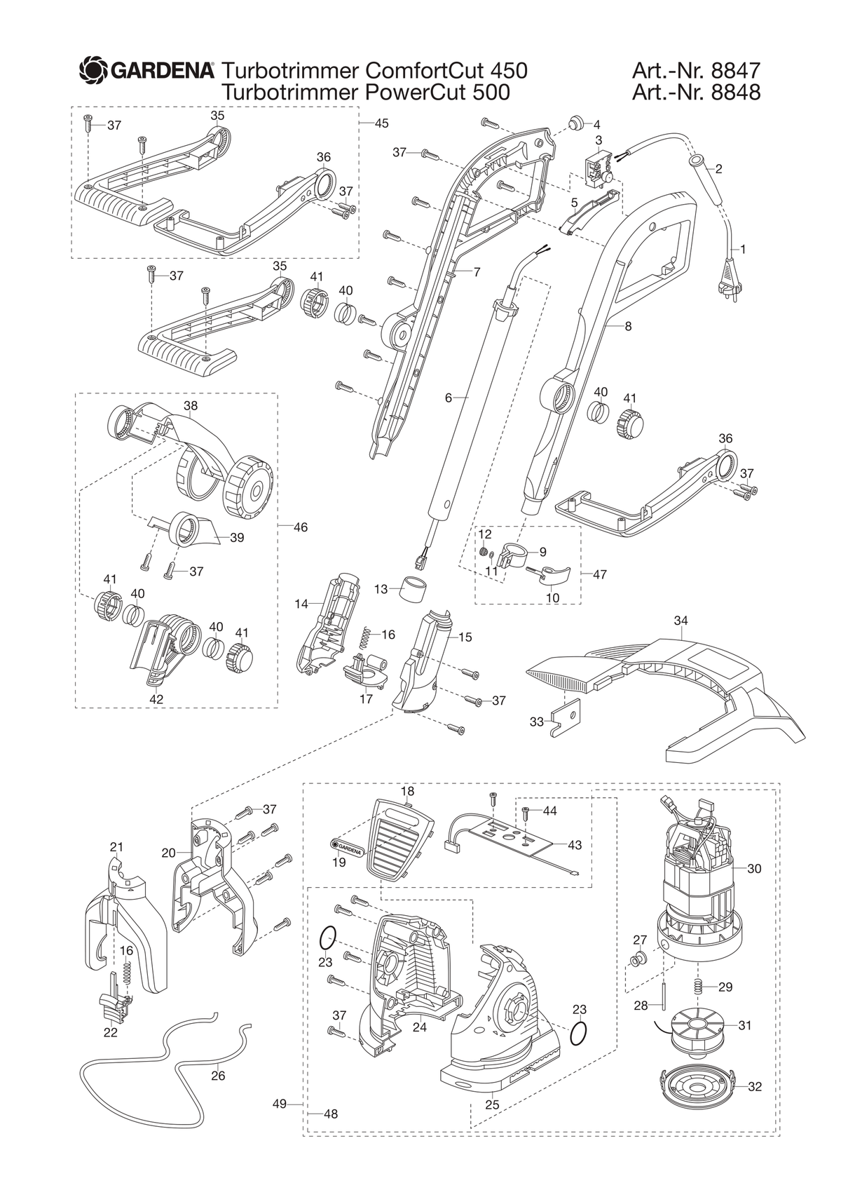 Husqvarna 524448201 onderdelentekening - positie 0