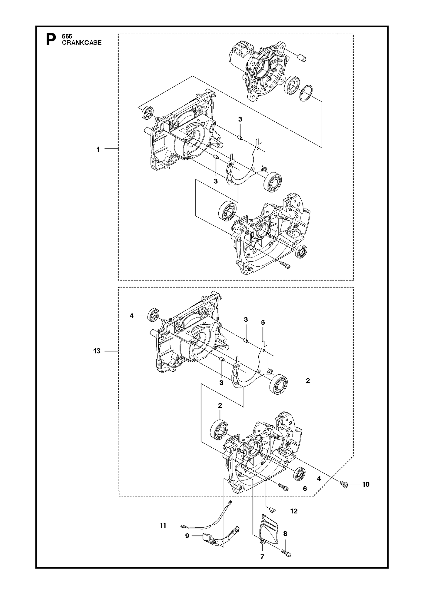 Husqvarna 503911501 onderdelentekening - positie 1