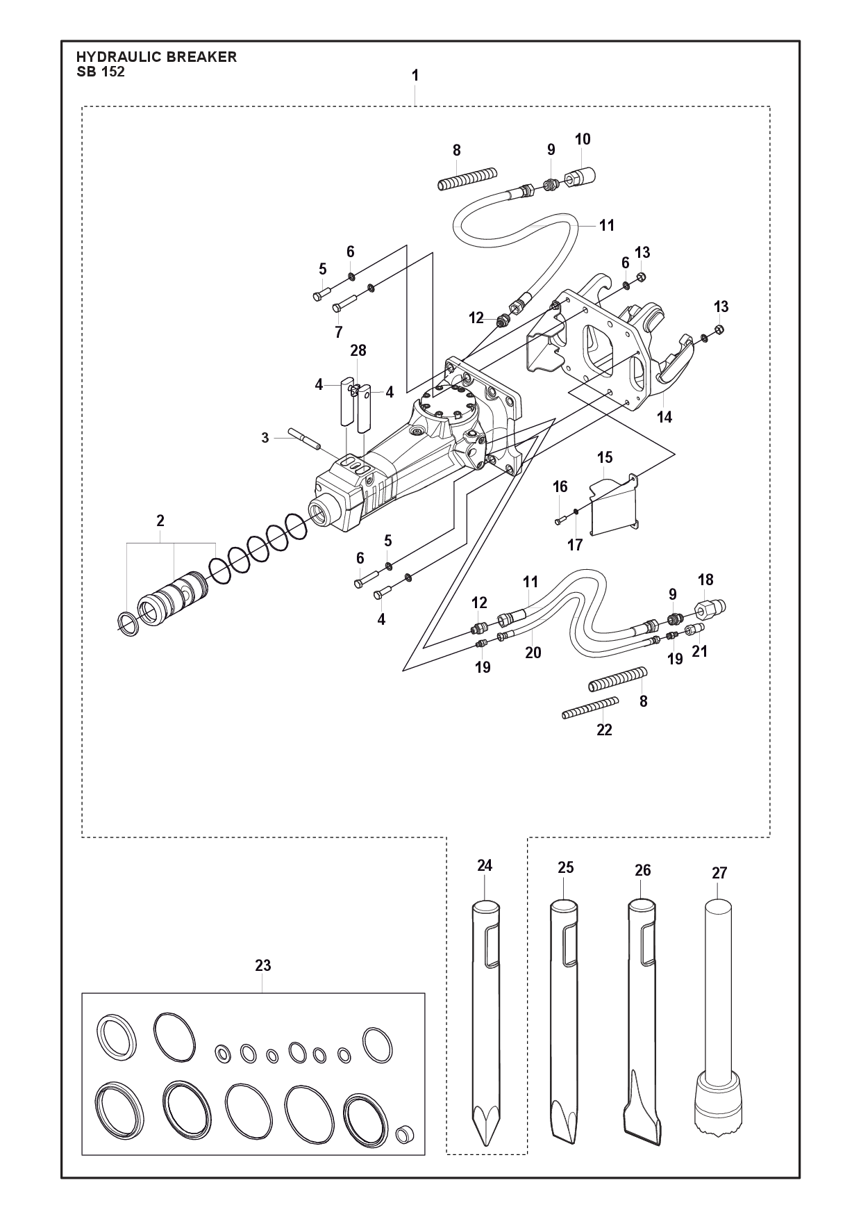 Husqvarna 501739204 onderdelentekening - positie 8