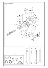 Husqvarna 501739204 onderdelentekening - positie 8