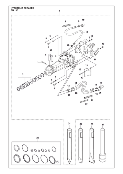 Husqvarna 501739204 onderdelentekening - positie 8