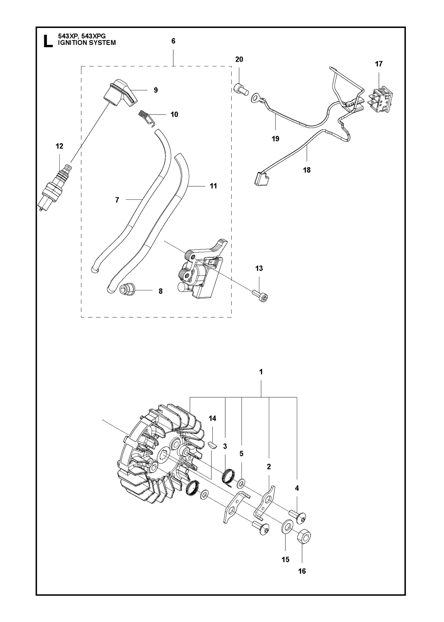 Husqvarna 504118201 onderdelentekening - positie 10