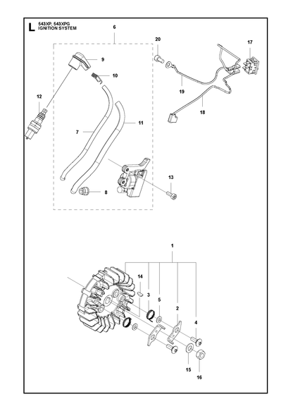 Husqvarna 506614401 onderdelentekening - positie 5