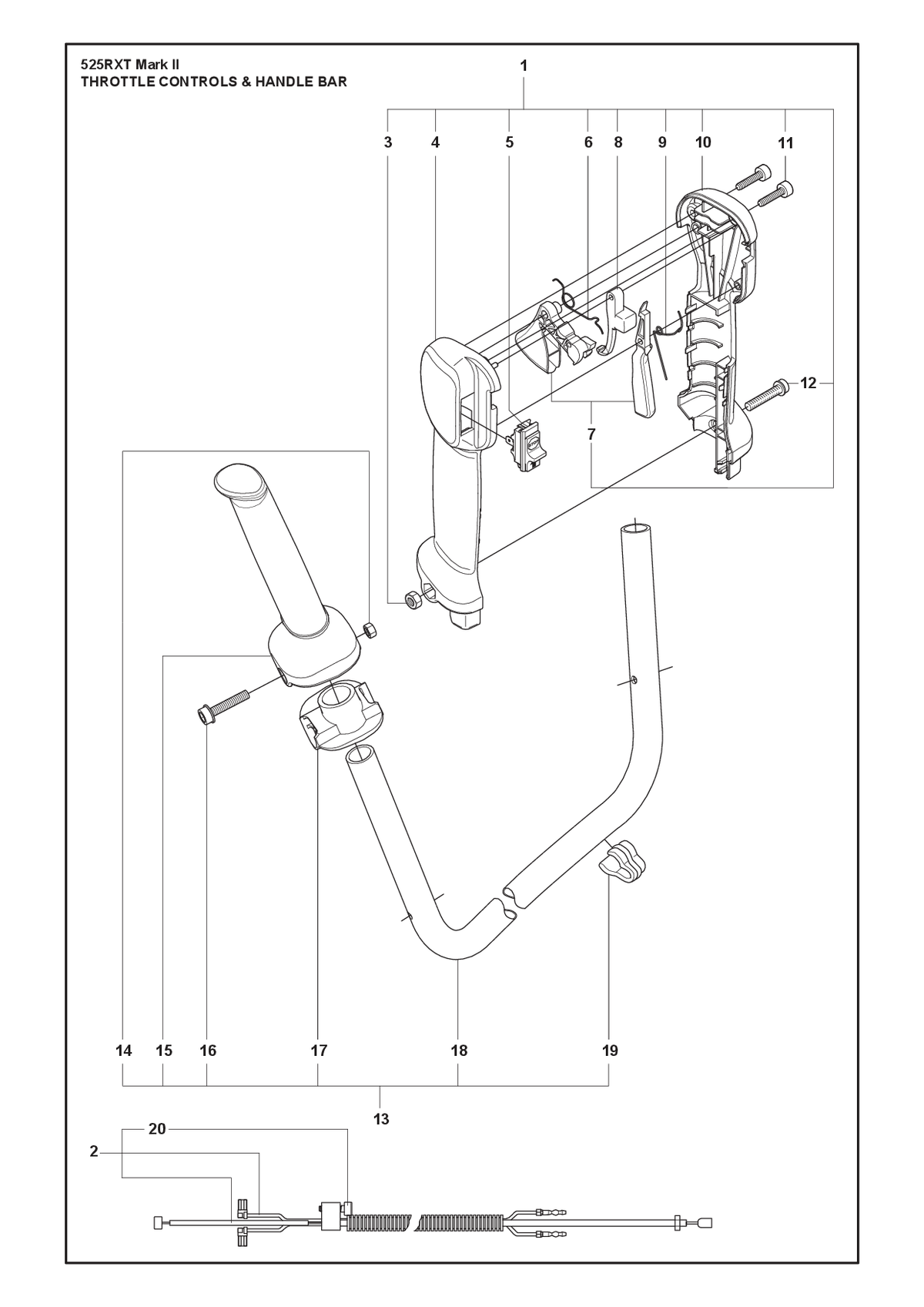 Husqvarna 525755116 onderdelentekening - positie 16