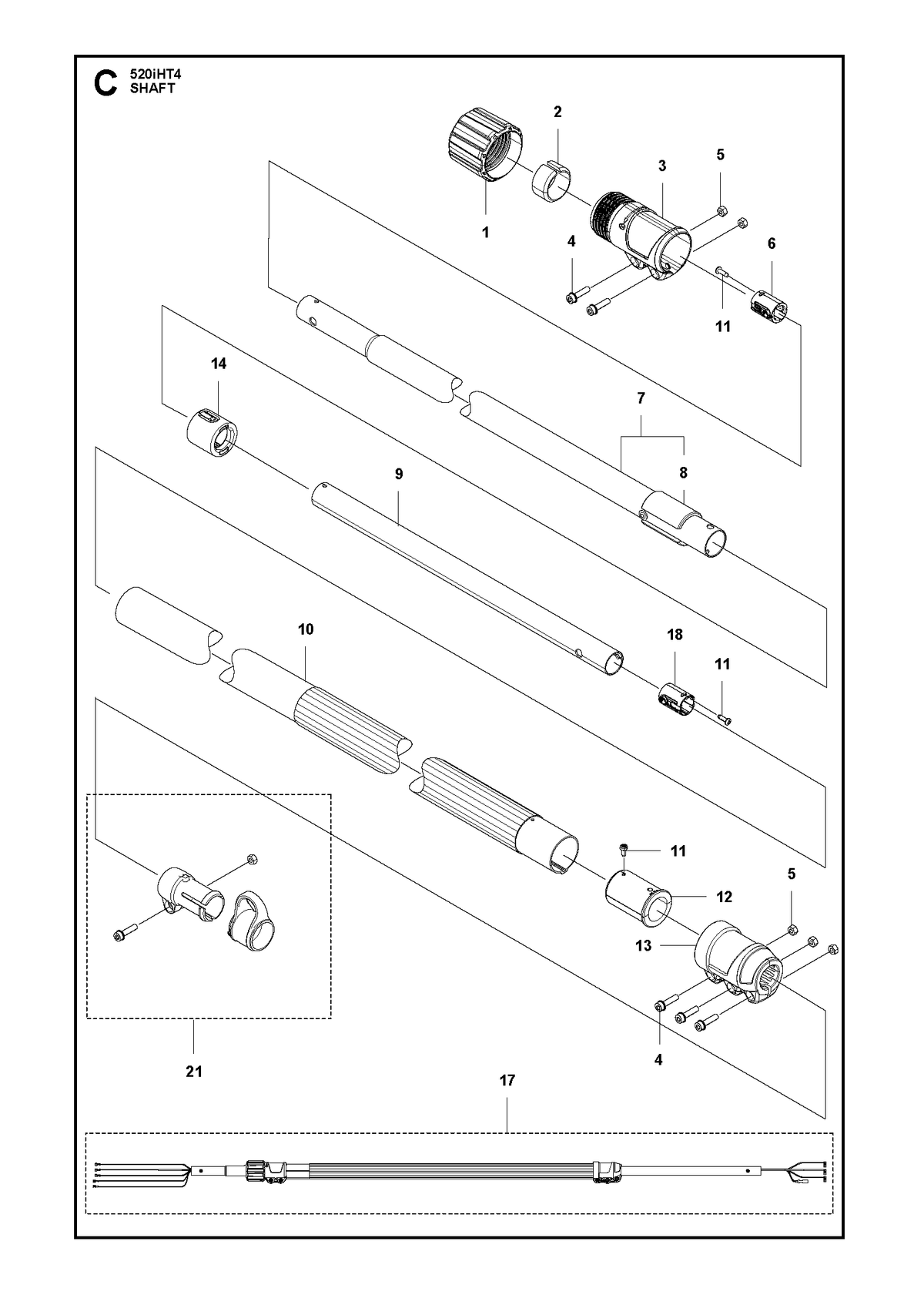 Husqvarna 587004801 onderdelentekening - positie 8