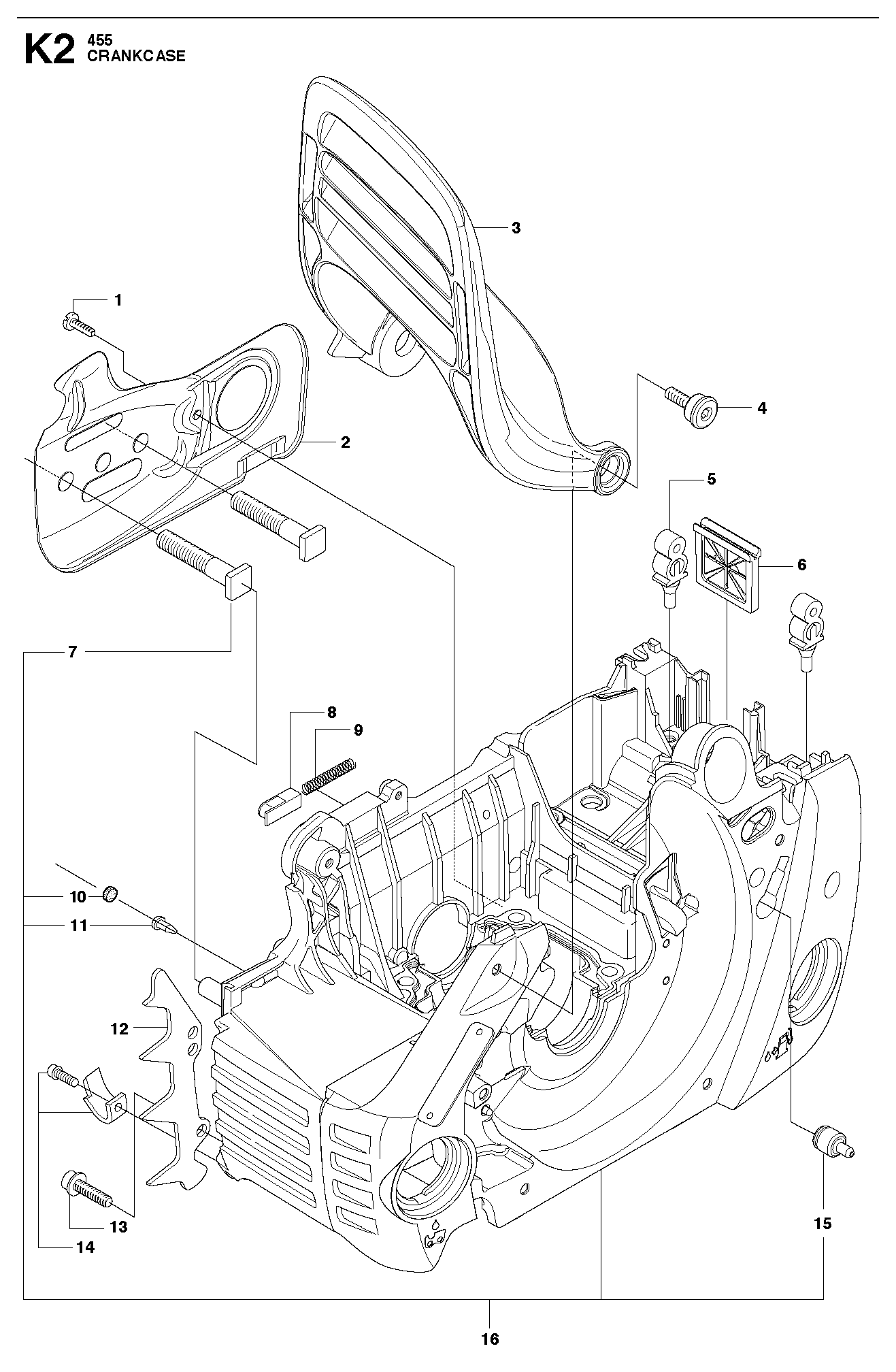 Husqvarna 503910671 onderdelentekening - positie 14
