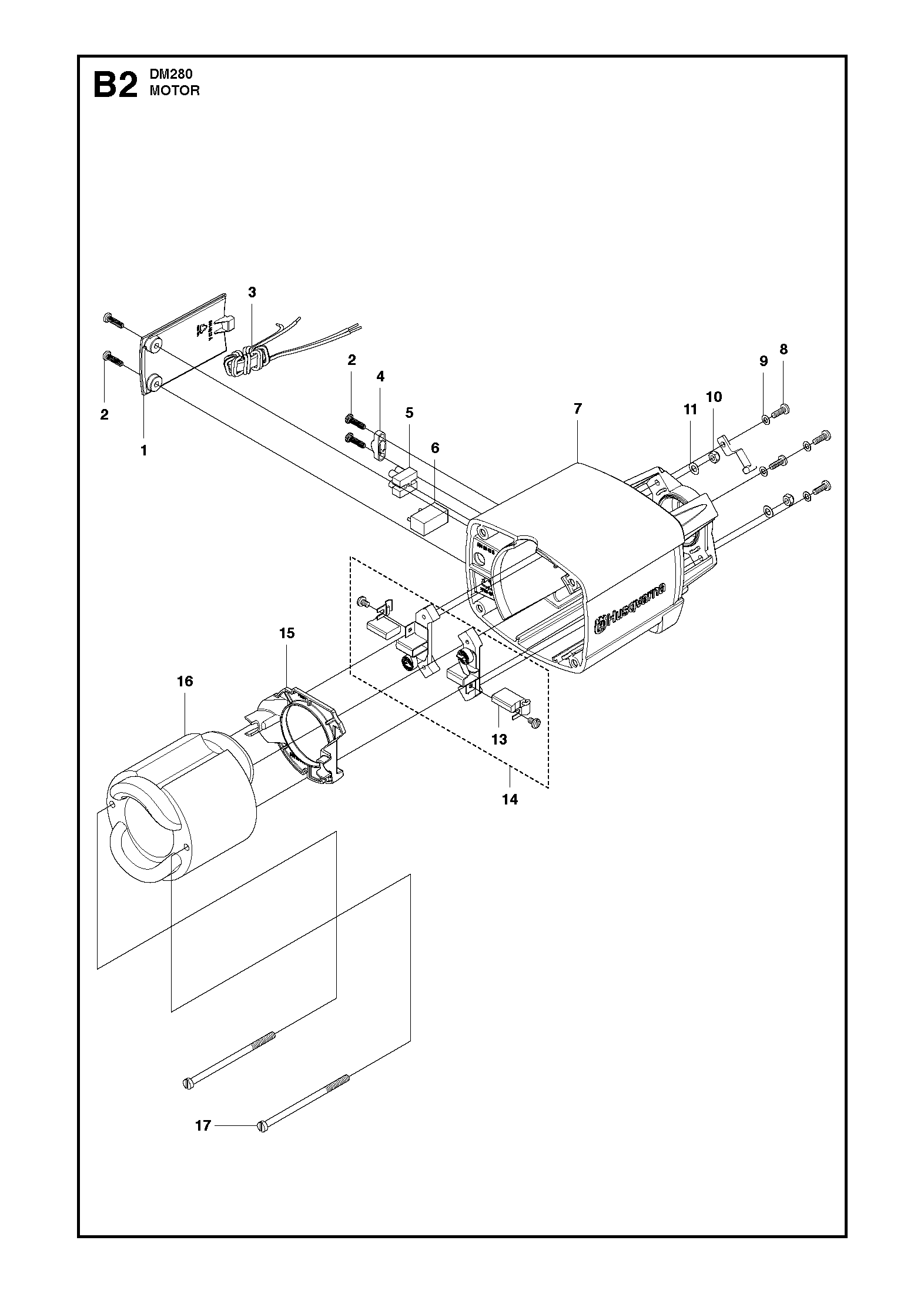 Husqvarna 504546202 onderdelentekening - positie 5