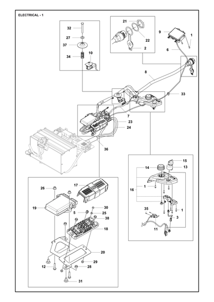 Husqvarna 536594901 onderdelentekening - positie 23