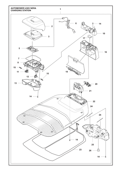Husqvarna 531423102 onderdelentekening - positie 22
