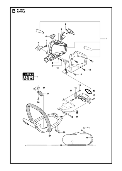 Husqvarna 506014405 onderdelentekening - positie 3