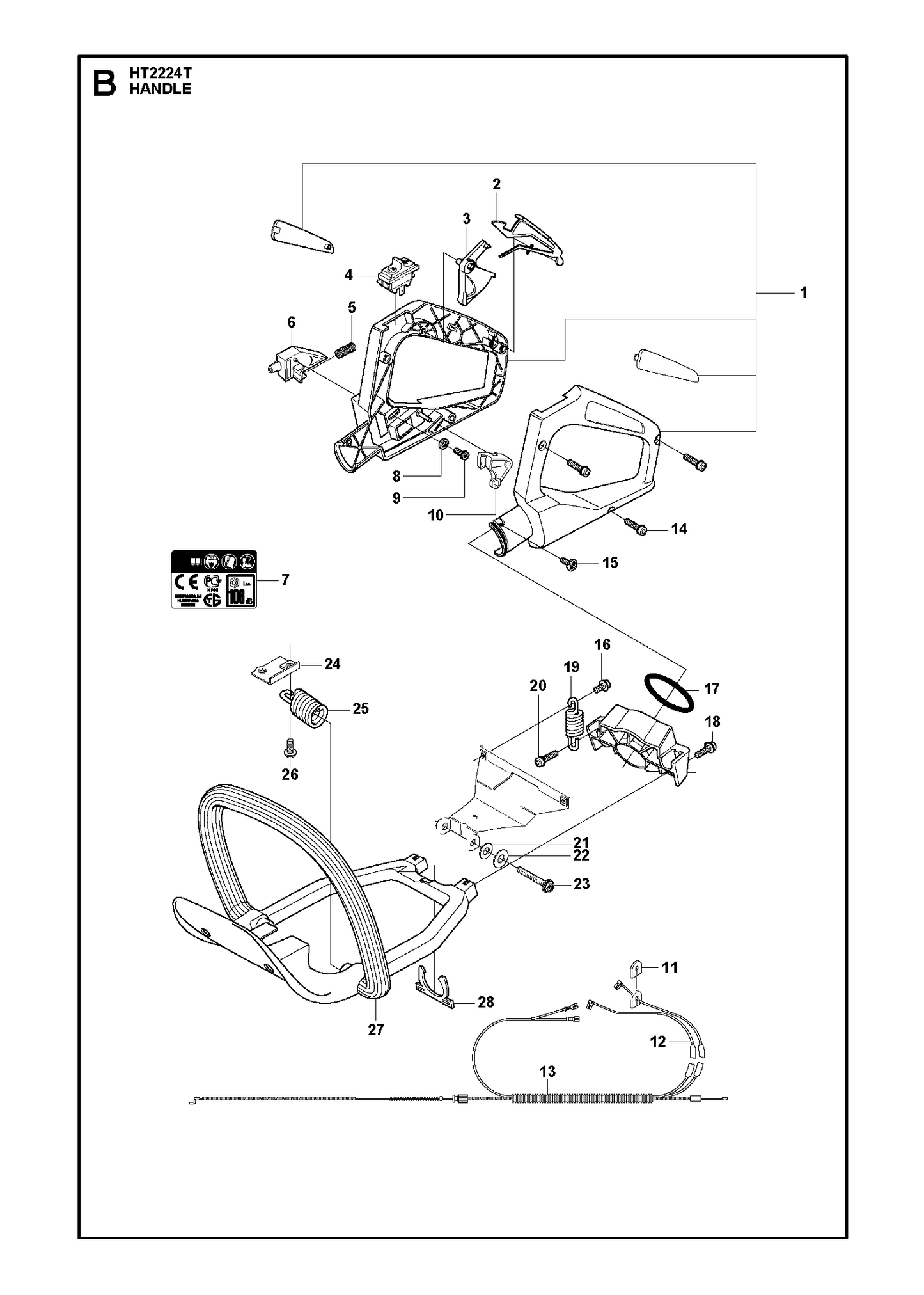 Husqvarna 503771002 onderdelentekening - positie 27