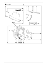 Husqvarna 503935206 onderdelentekening - positie 1