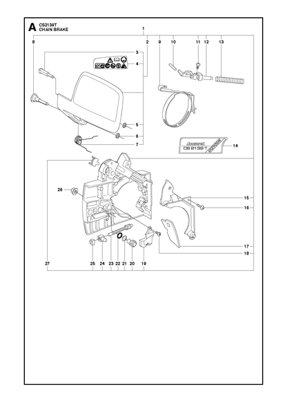 Husqvarna 503854601 onderdelentekening - positie 3