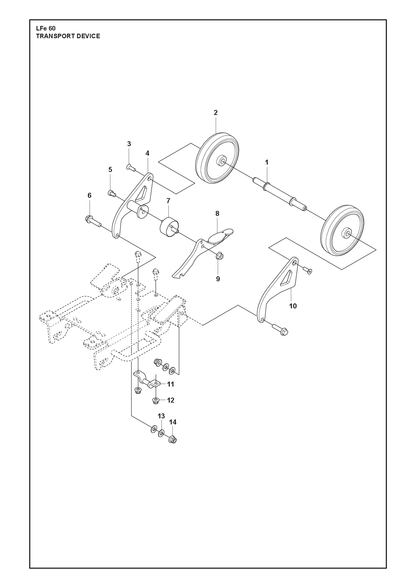 Husqvarna 537679901 onderdelentekening - positie 10