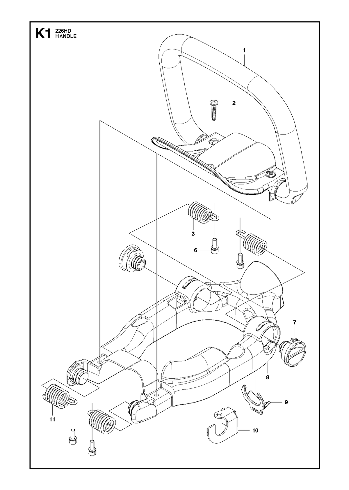 Husqvarna 521850901 onderdelentekening - positie 9
