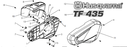 Husqvarna 590361901 onderdelentekening - positie 18