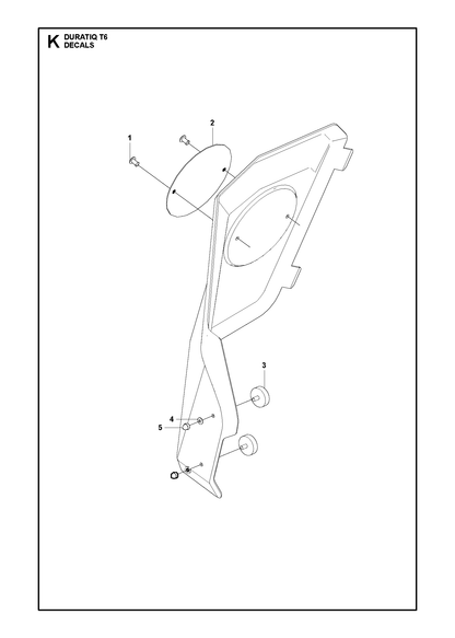 Husqvarna 595681401 onderdelentekening - positie 5