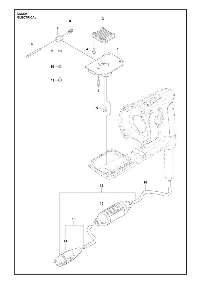 Husqvarna 599779004 onderdelentekening - positie 1