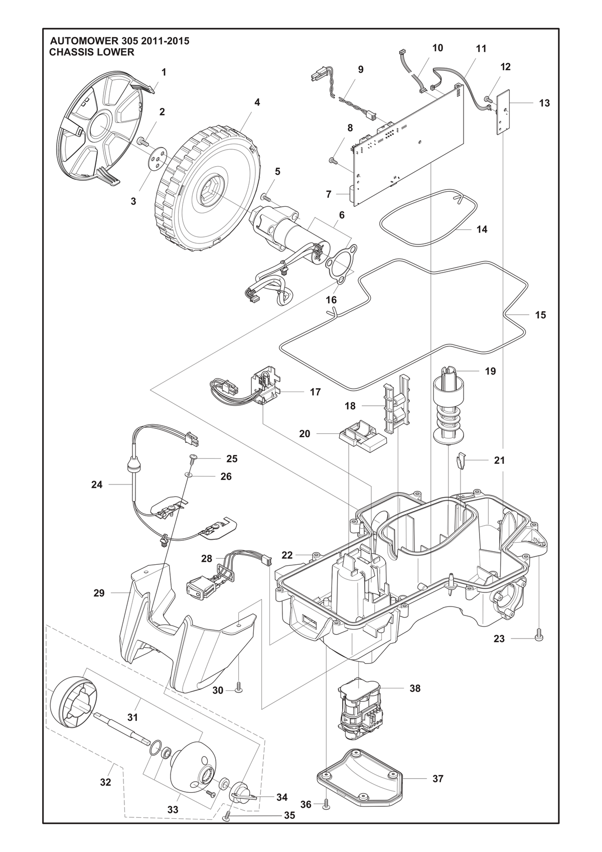 Husqvarna 577103201 onderdelentekening - positie 21