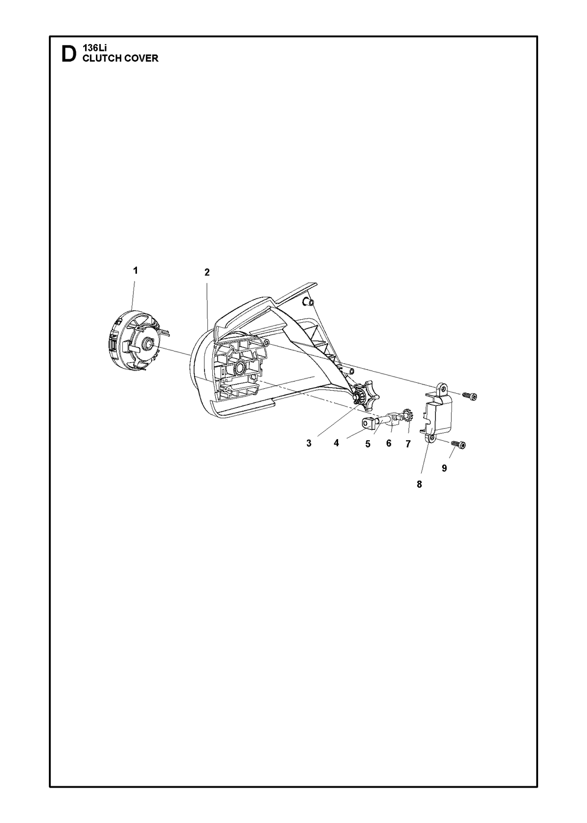 Husqvarna 537347803 onderdelentekening - positie 1