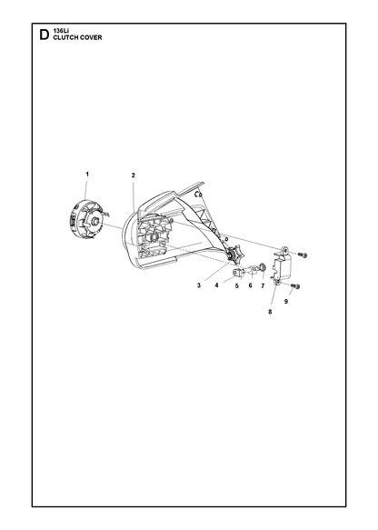 Husqvarna 537347803 onderdelentekening - positie 1