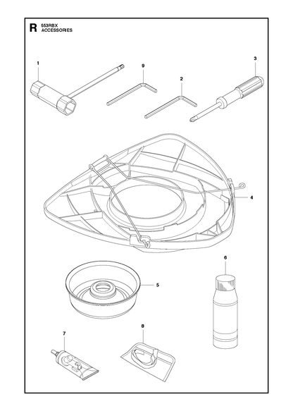 Husqvarna 506689501 onderdelentekening - positie 3