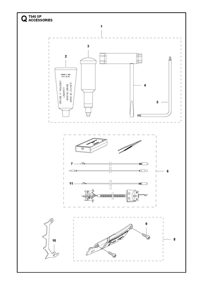 Husqvarna 503558510 onderdelentekening - positie 1