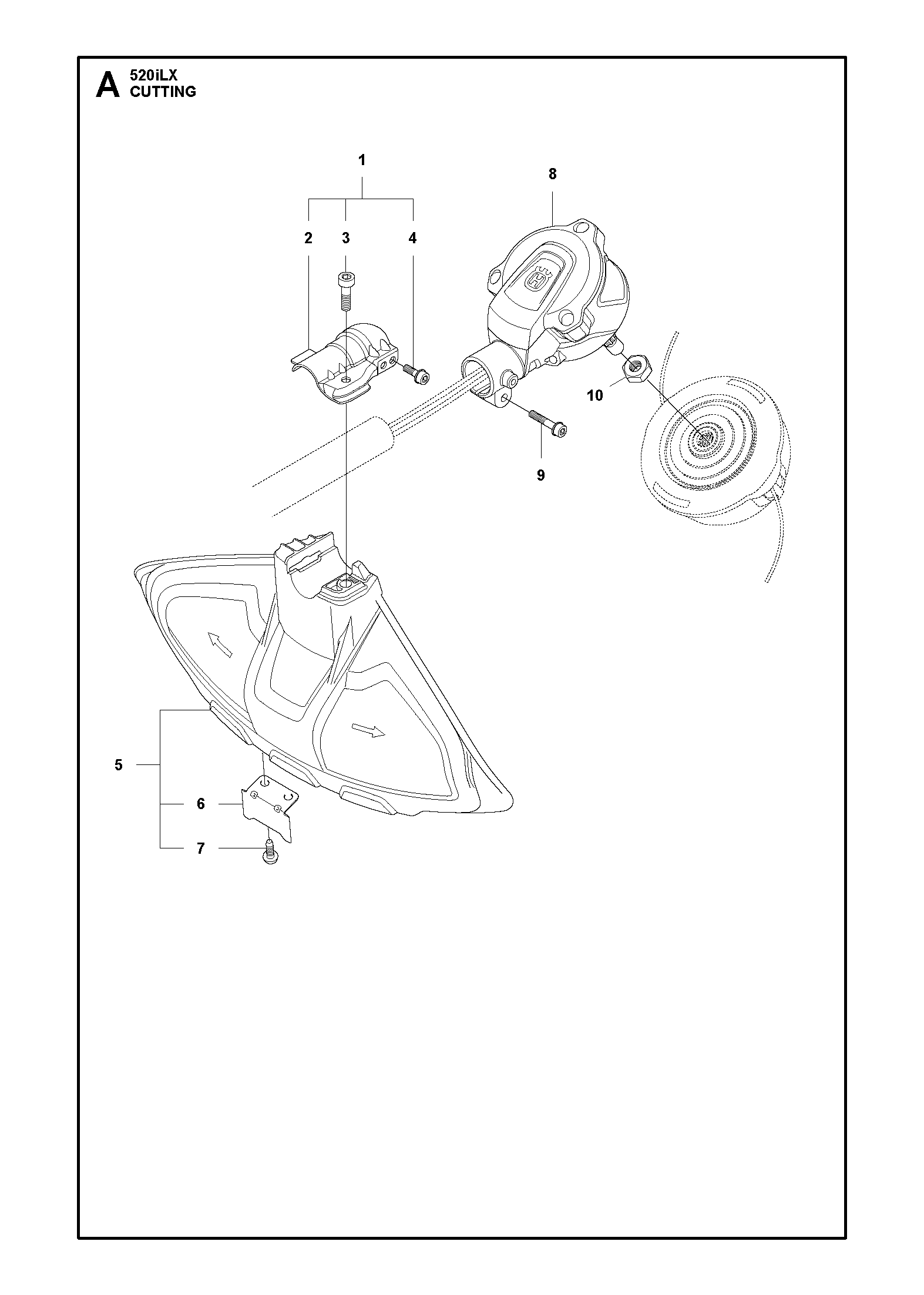 Husqvarna 503202007 onderdelentekening - positie 3