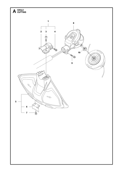 Husqvarna 503935501 onderdelentekening - positie 2
