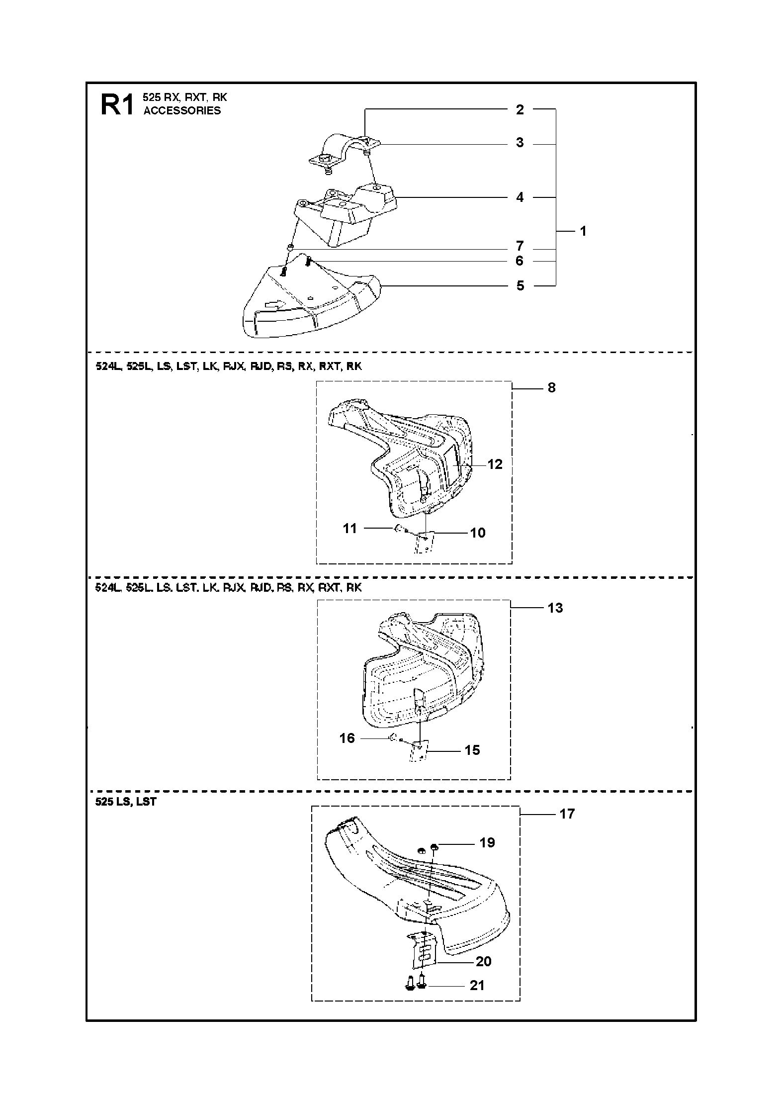Husqvarna 502843901 onderdelentekening - positie 21