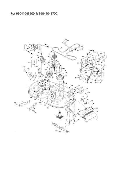 Husqvarna 532439658 onderdelentekening - positie 1