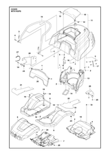 Husqvarna 504101905 onderdelentekening - positie 13