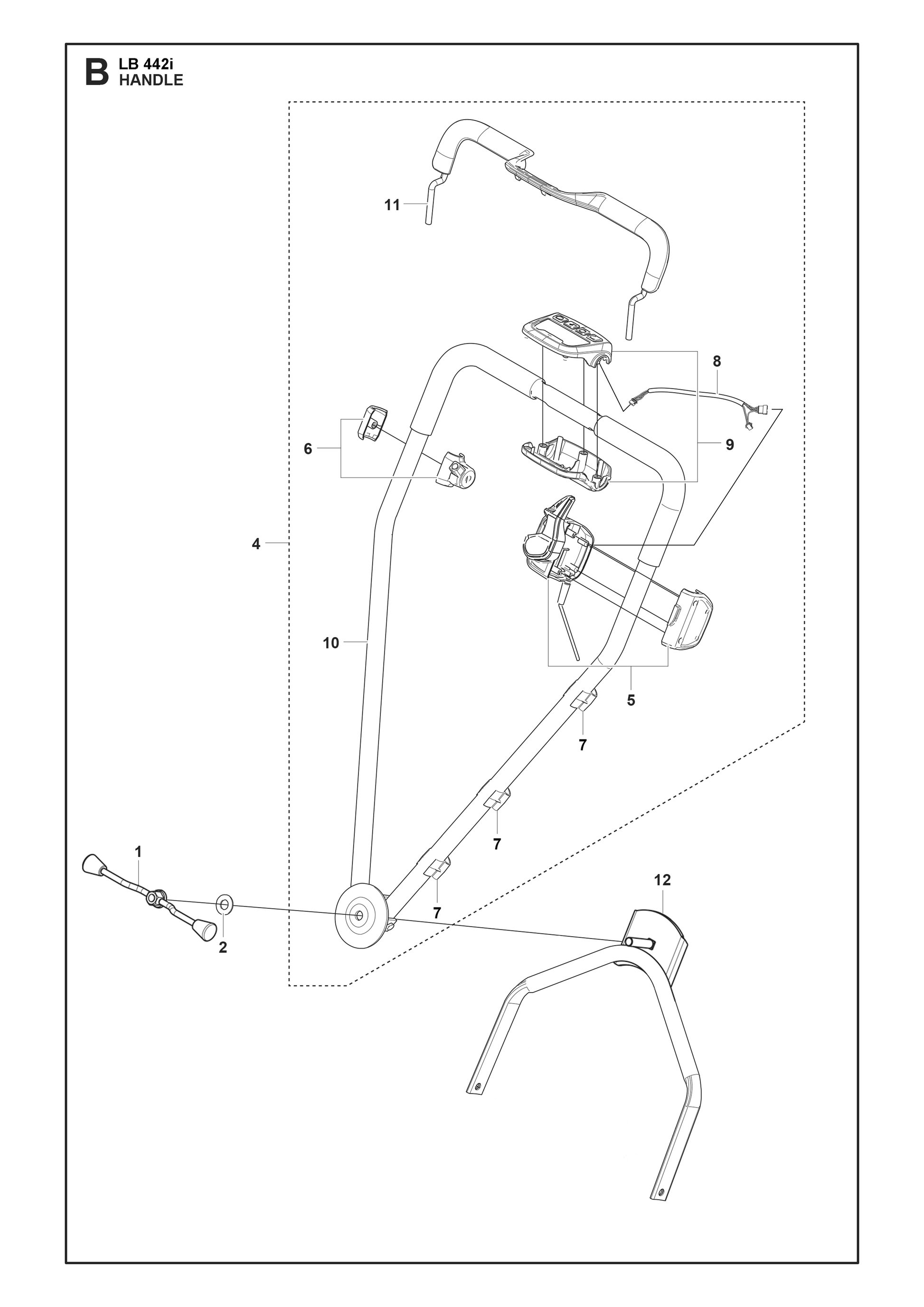 Husqvarna 503279504 onderdelentekening - positie 12